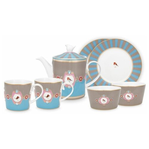 ����� �� 7-�� ��������� ��� �������� Love Birds Blue-Khaki: ������ 1,3 �, 2 ������� �. 21 ��, 2 ����� �. 15 ��, 2 ������ 250 ��, WW.51.020.141 13196�