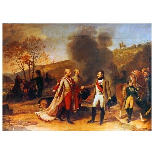      I   II     (Interview of Napoleon I and Francois II after the Battle of Austerlitz)  - 42. x 30. 1270