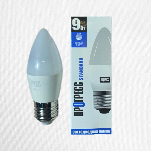  LED  STANDARD , C37, 9, E27, 4000 495