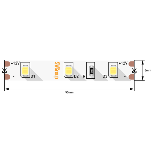   SWG260-12-4.8-W-M 12V 4.8W 6000K  790