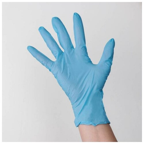 �������� ���������� CONNECT BLUE NITRILE, ������������, ������ M, 100 ��/��, 3 ��, ���� �� 1 ��, ���� ������� 499�