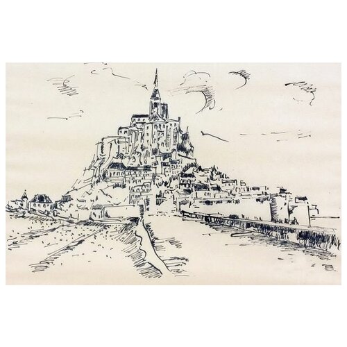      - (The Mount Saint Michel)   60. x 40.,  1950   