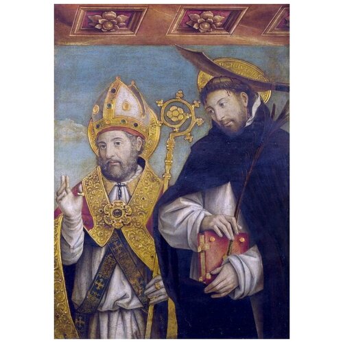         (Saint Peter Martyr and a Bishop )    50. x 71. 2580