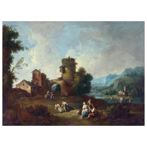         (Landscape with a Ruined Tower)   68. x 50.,  2480   