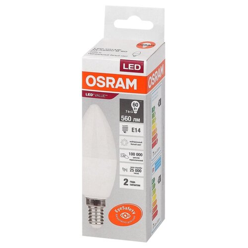   OSRAM LED Value B, 560, 7 ( 60), 4000 155