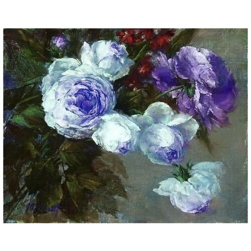     (Peonies) 3    50. x 40. 1710