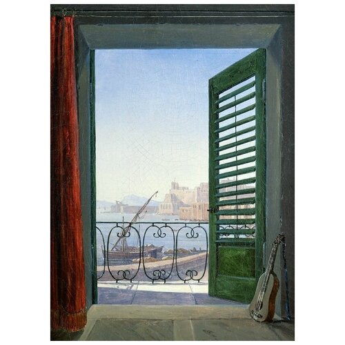 ����������� �� ������ ������ � ����� �� �������������� ����� (Balcony overlooking the Bay of Naples) ������ ���� 40��. x 55��. 1830�