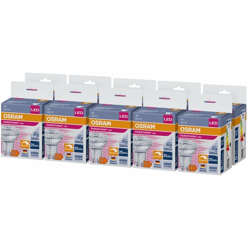 �������� ������������ OSRAM ����� PAR16 GU10 4,5�� 220� 350�� 4000� ������� ����� �����������, �������� 10�� 5235�
