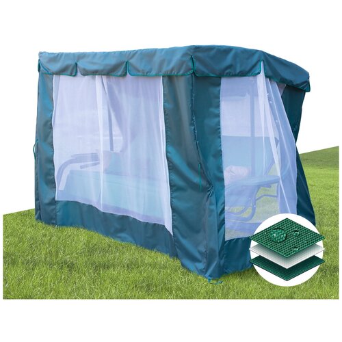 Тент-шатер Fler для качелей Торнадо (223х133х170 см.) зеленый 4590р