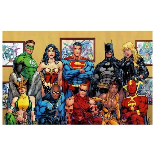 ������ �� ������ �����-����� (Superheroes) �10 64��. x 40��. 2060�