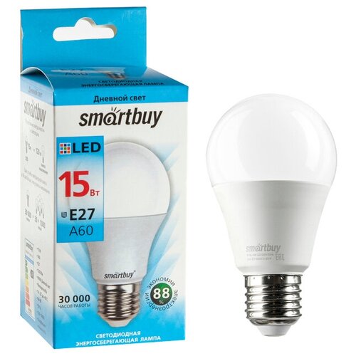 ������������ Smartbuy ����� c����������� Smartbuy, E27, A60, 15 ��, 4000 �, ������� ����� ���� 600�