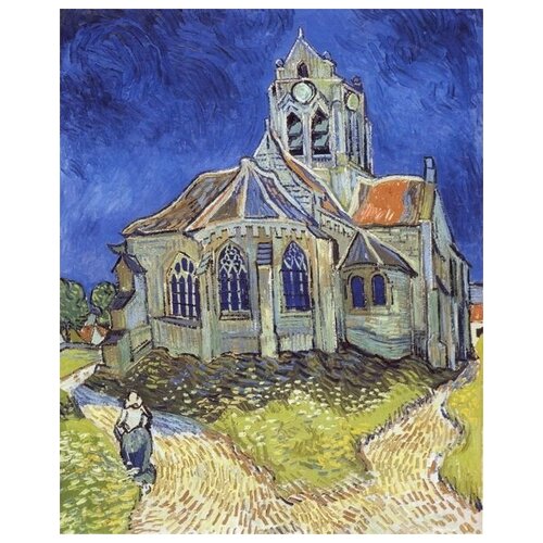       (The church at auvers) 1    30. x 37. 1190