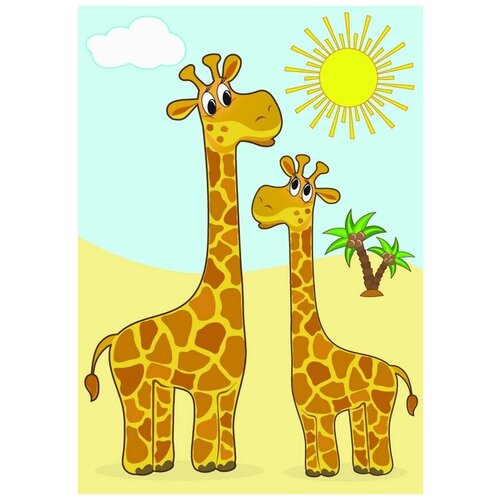     (Giraffes) 2 40. x 57. 1880