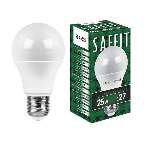 ����� ������������, 25W 230V E27 2700K A65, SBA6525, Saffit, 5 ��. 146�