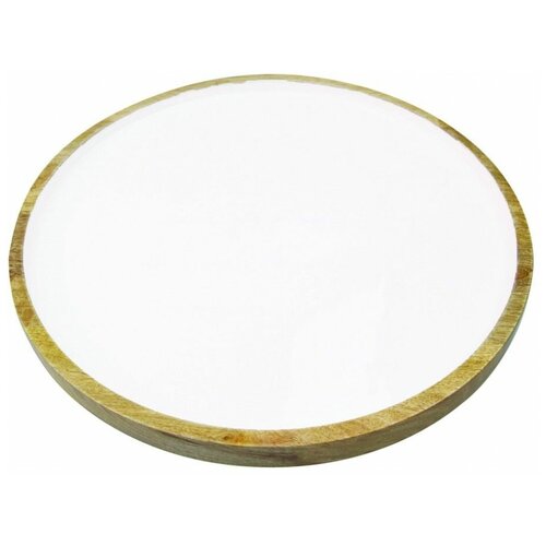  Mango Wood&White Enamel 37,5*37,5*2,5 7990