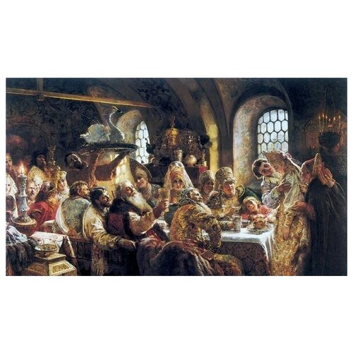        XVII  (Boyar Wedding Feast in the XVII century)   52. x 30. 1480