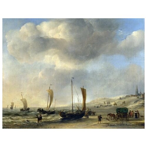        (The Shore at Scheveningen)      39. x 30.,  1210   