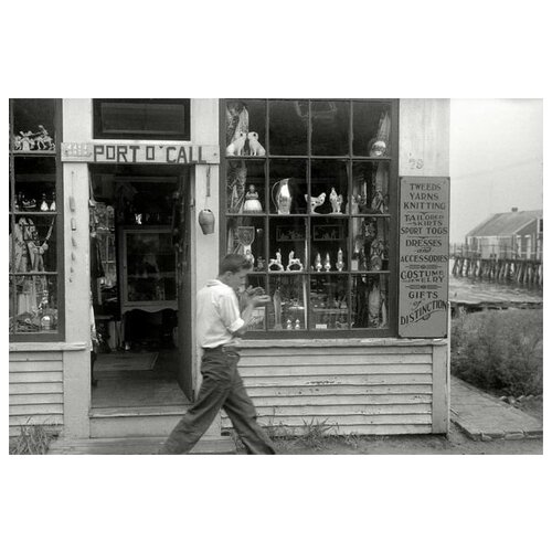       (Boy near the store) 75. x 50. 2690