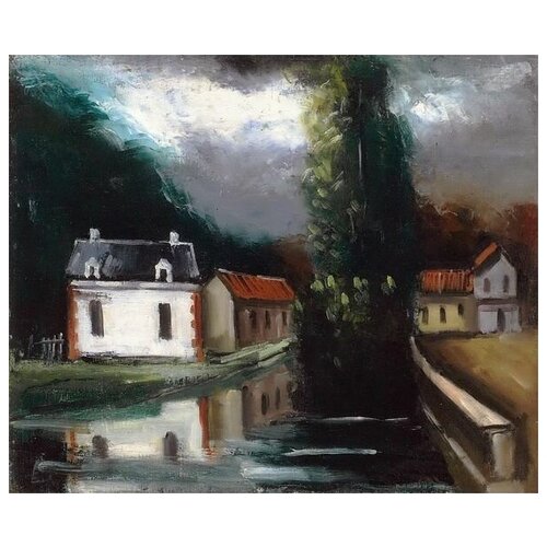        (House by the River)   36. x 30. 1130