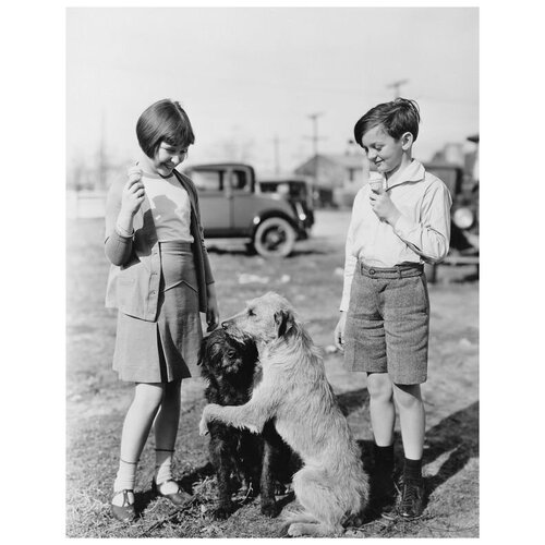       (Children with dogs) 50. x 64. 2370