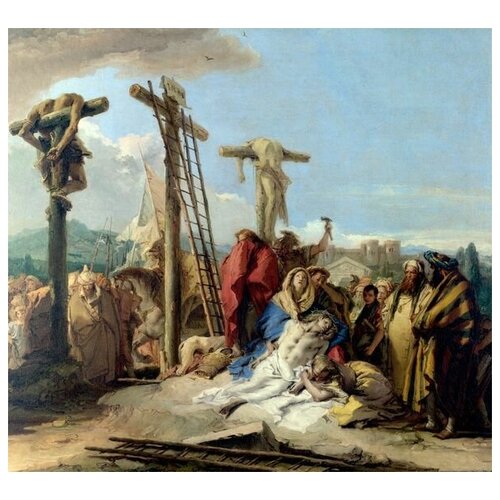         (The Lamentation at the Foot of the Cross) 2    33. x 30.,  1070   