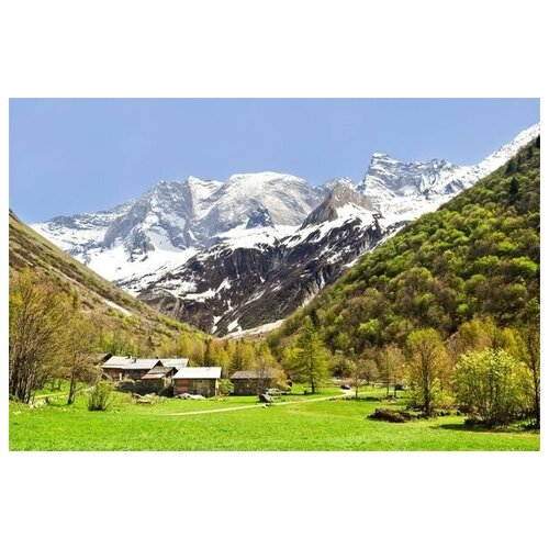������ �� ������ ��� � ����� (House in the mountains) 75��. x 50��. 2690�