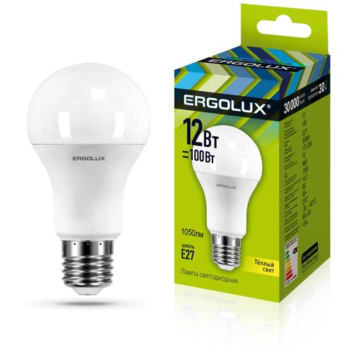   Ergolux LED-A60-12W-E27-3K  176