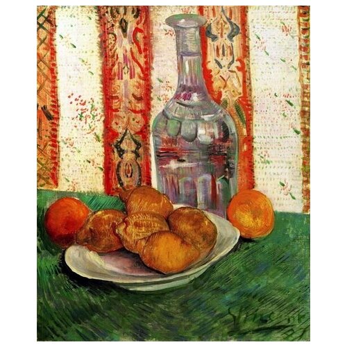            (Still Life with Decanter and Lemons on a Plate)    30. x 37.,  1190   