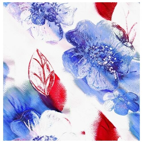       (Blue flowers) 50. x 51.,  2030   