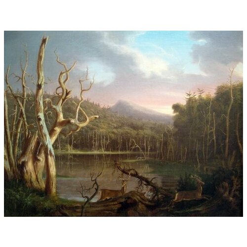        (Lake with Dead Trees)   39. x 30. 1210