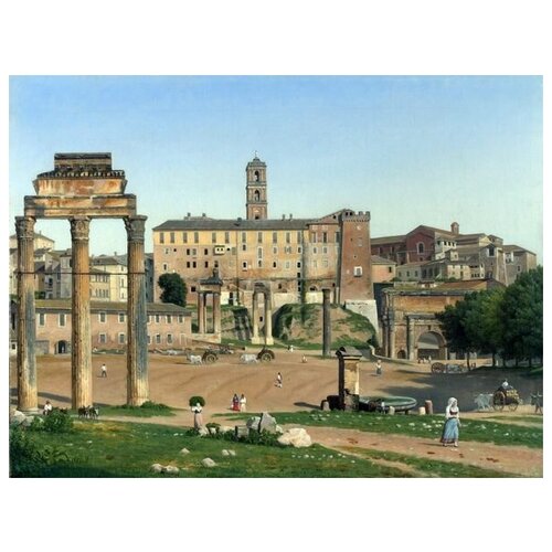        ( View of the Forum in Rome)    66. x 50. 2420