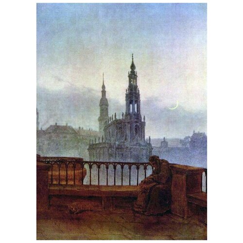         (View of Dresden from the terrace Bruhlschen)    50. x 69. 2530
