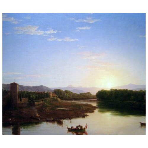         (View on the Arno near Florence)   47. x 40. 1640