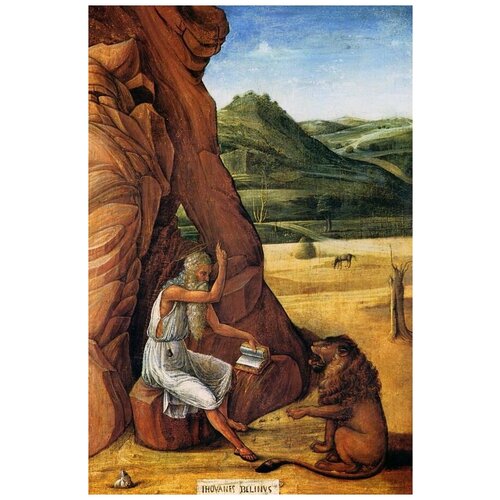       (Hieronymus in der Wuste)   30. x 45. 1340