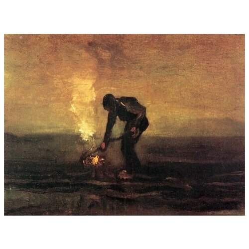       (Peasant Burning Weeds)    66. x 50. 2420