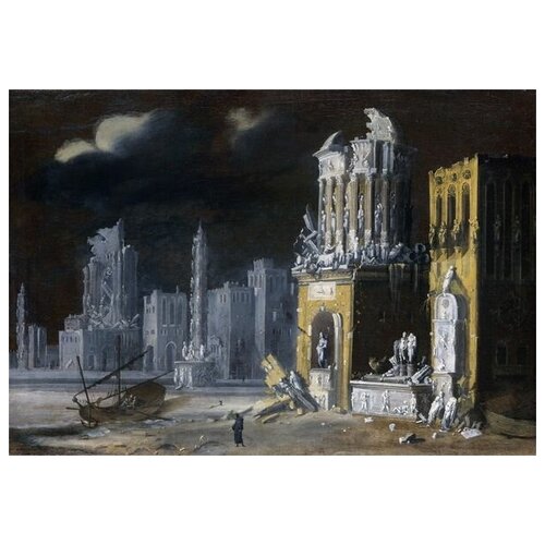     (Fantastic Ruins)    58. x 40. 1930
