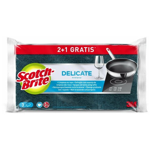 7100223466 Scotch-Brite Scotch-Brite ����� �/���. ������ � ��������� 2+1 ��/����, 1�� 370�