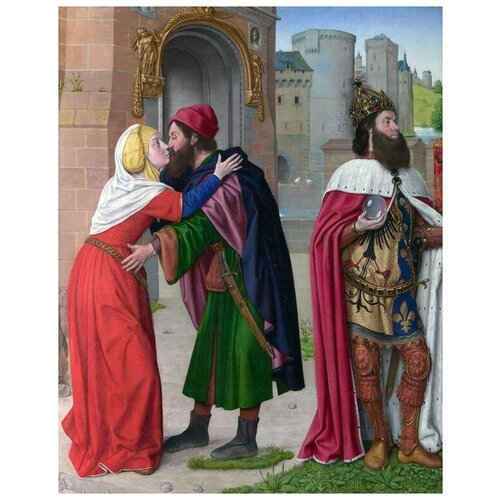           (Charlemagne and the Meeting at the Golden Gate) - 30. x 38. 1200