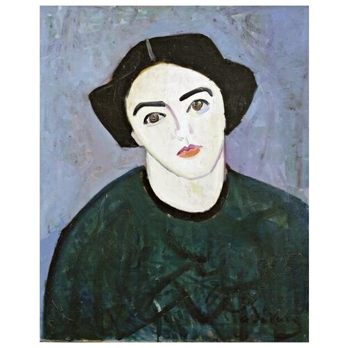����������� �� ������ ����� ����� � ������� (Madame Derain in Green) ����� ����� 40��. x 50��. 1710�