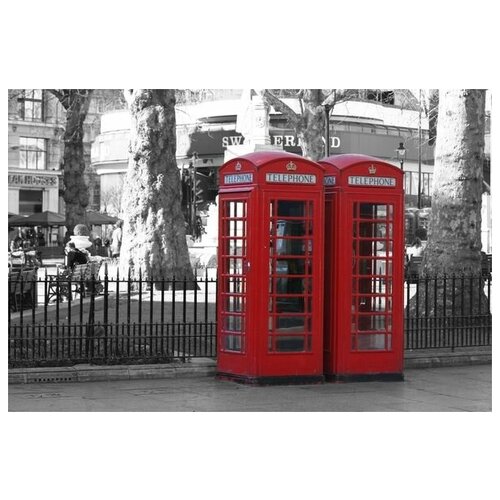        (Telephone booth in London) 1 60. x 40. 1950