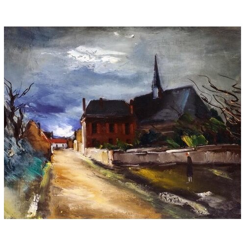       (Street with Church)   49. x 40. 1700