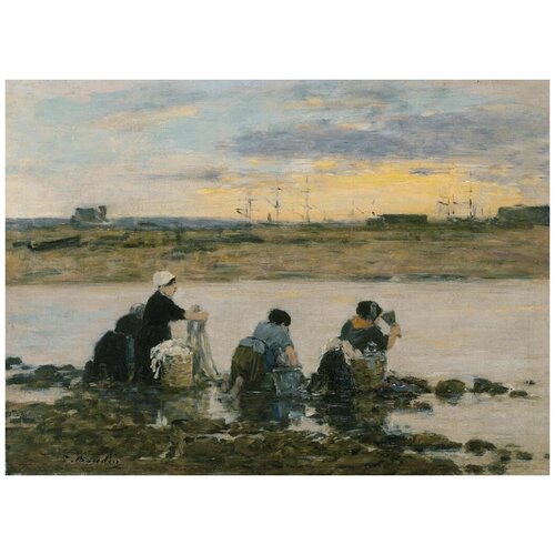        (1880-1885) (Washerwomen by the River)   41. x 30. 1260