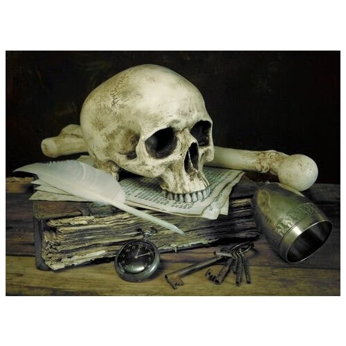       (Composition with skull) 68. x 50. 2480