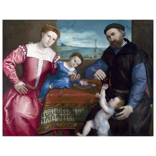            (Portrait of Giovanni della Volta with his Wife and Children)   65. x 50.,  2410   