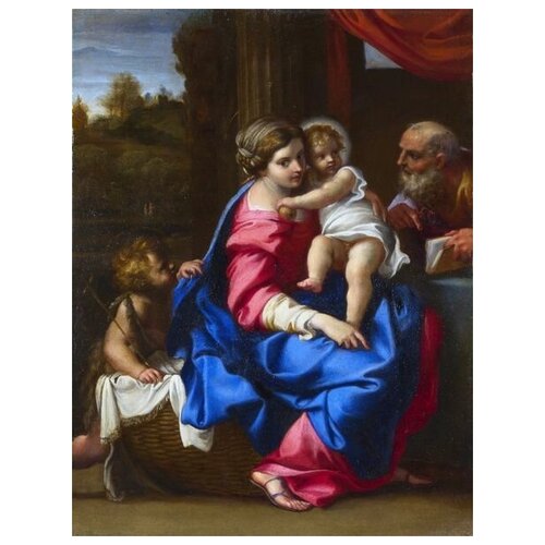           (The Holy Family with the Infant Saint John the Baptist)   30. x 39. 1210