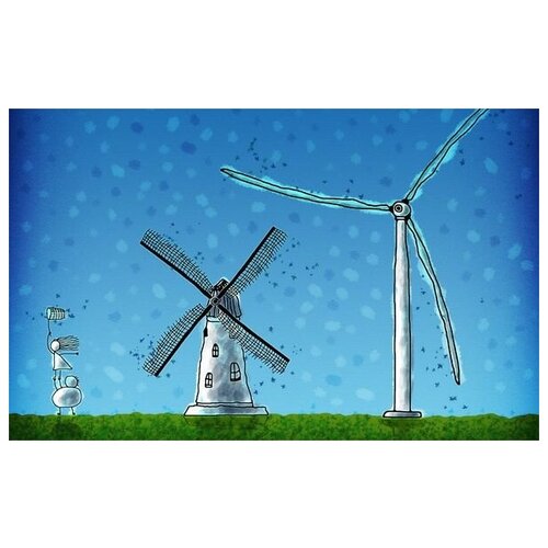      (Windmills) 3 64. x 40. 2060