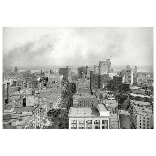      (Panorama Detroit) 74. x 50. 2650