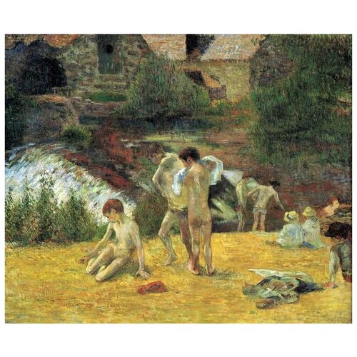         (La baignade au moulin du Bois d'Amour)   48. x 40. 1680