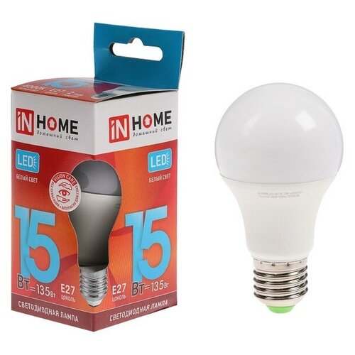 ����� ������������ IN HOME LED-A60-VC, �27, 15 ��, 230 �, 4000 �, 1350 �� 257�