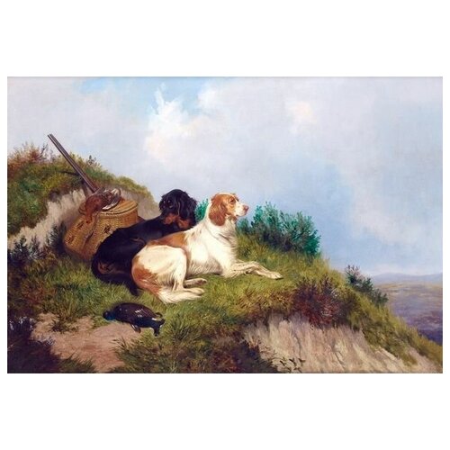       (Dogs before hunting) 73. x 50. 2640